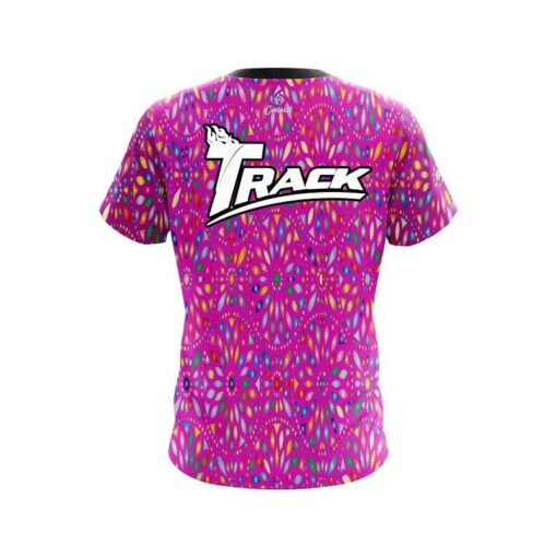 Track Kaleidoscope Pink CoolWick Bowling Jersey - Image 2