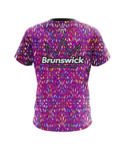 Alternative view of Brunswick Kaleidoscope Purple CoolWick Bowling Jersey