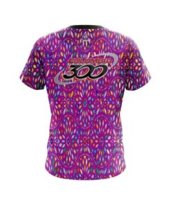 Alternative view of Columbia 300 Kaleidoscope Purple CoolWick Bowling Jersey