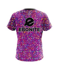 Alternative view of Ebonite Kaleidoscope Purple CoolWick Bowling Jersey