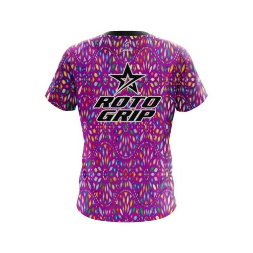 Roto Grip Kaleidoscope Purple CoolWick Bowling Jersey - Image 2