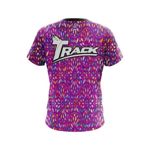 Track Kaleidoscope Purple CoolWick Bowling Jersey - Image 2