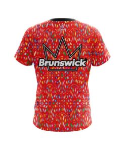 Alternative view of Brunswick Kaleidoscope Red CoolWick Bowling Jersey