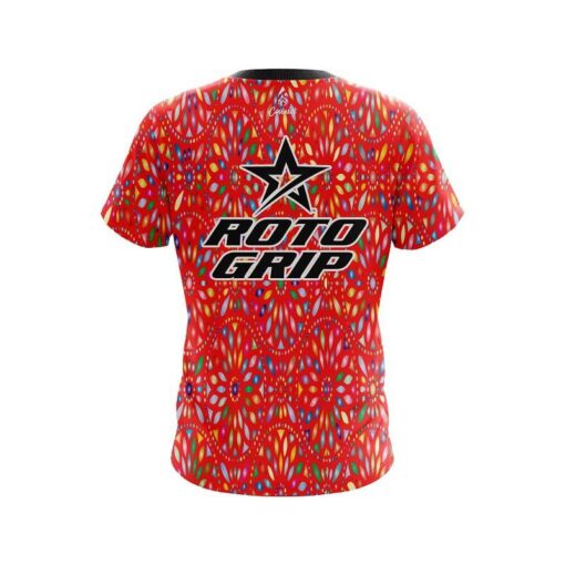 Roto Grip Kaleidoscope Red CoolWick Bowling Jersey - Image 2