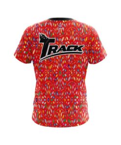 Alternative view of Track Kaleidoscope Red CoolWick Bowling Jersey