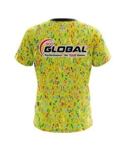 Alternative view of 900 Global Kaleidoscope Yellow CoolWick Bowling Jersey