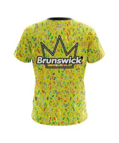 Alternative view of Brunswick Kaleidoscope Yellow CoolWick Bowling Jersey