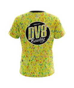 Alternative view of DV8 Kaleidoscope Yellow CoolWick Bowling Jersey