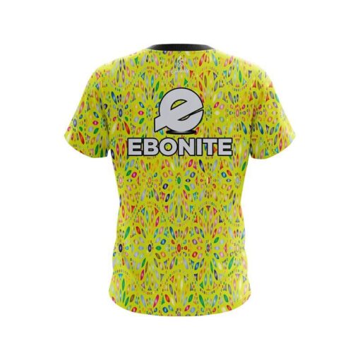 Ebonite Kaleidoscope Yellow CoolWick Bowling Jersey - Image 2