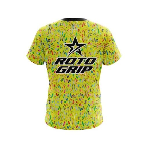 Roto Grip Kaleidoscope Yellow CoolWick Bowling Jersey - Image 2