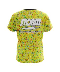 Alternative view of Storm Kaleidoscope Yellow CoolWick Bowling Jersey