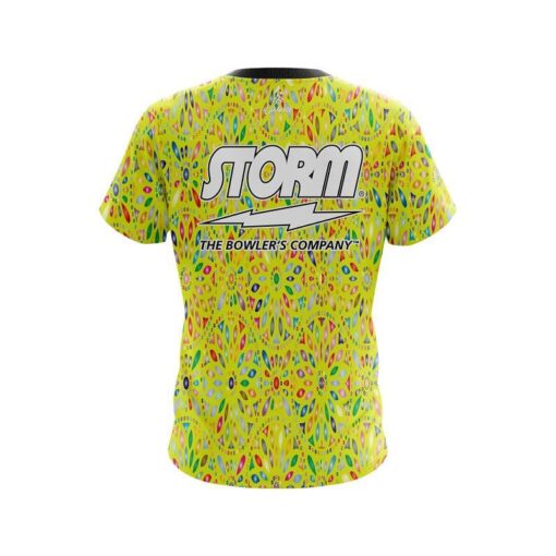 Storm Kaleidoscope Yellow CoolWick Bowling Jersey - Image 2