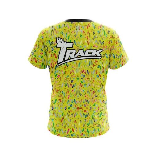Track Kaleidoscope Yellow CoolWick Bowling Jersey - Image 2
