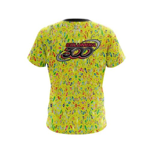 Columbia 300 Kaleidoscope Yellow CoolWick Bowling Jersey - Image 2