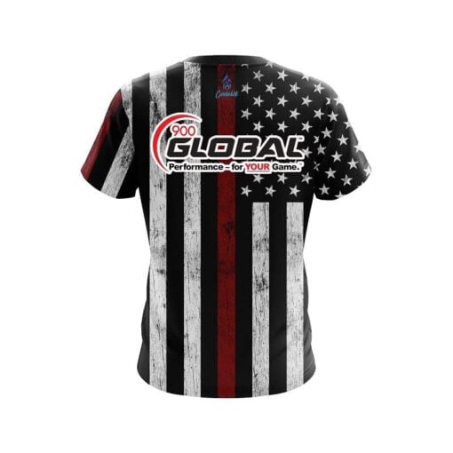 900 Global Red Line CoolWick Bowling Jersey - Image 2