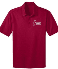 Hammer Men's Jacked Performance Crew Bowling Shirt Dri-Fit Red 