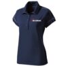 900 Global Women's Boo-Yah! Performance Polo Bowling Shirt Dri-Fit Navy