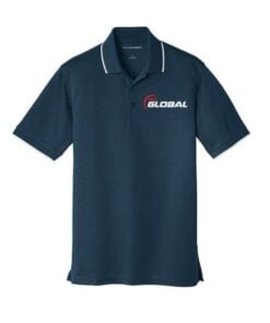 900 Global Men's Continuum Dry Zone Micro-Mesh Tipped Polo Bowling Shirt