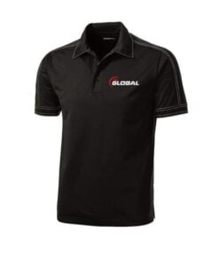900 Global Men's Boo-Yah! Performance Polo Bowling Shirt Dri-Fit