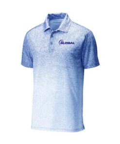 900 Global Men's Eternity Ombre Heather Bowling Polo