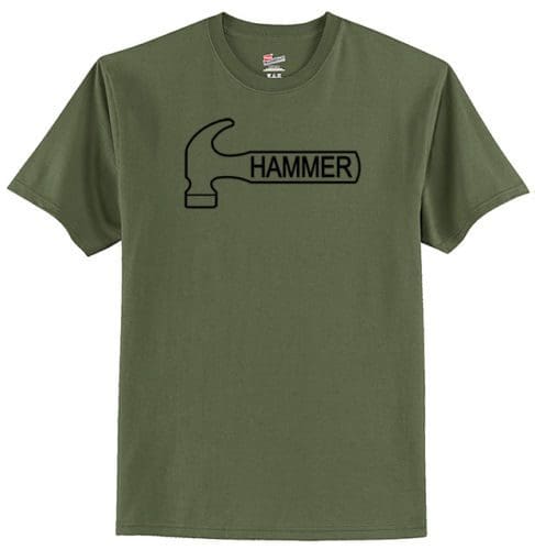 Hammer Men's Viral Full-Zip Lightweight Hoodie Bowling Shirt Dri-Fit Black 