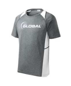 900 Global Men's Profit Bowling Performance Shirt Dri-Fit Heather White
