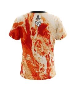 Alternative view of 12 Bagger Marble Orange CoolWick Bowling Jersey