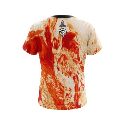 12 Bagger Marble Orange CoolWick Bowling Jersey - Image 2