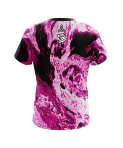 Alternative view of 12 Bagger Marble Pink CoolWick Bowling Jersey