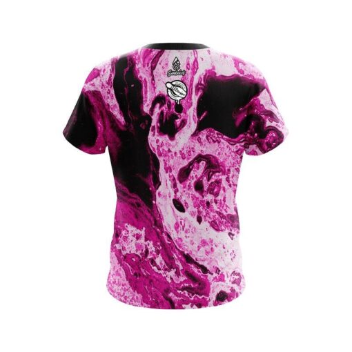12 Bagger Marble Pink CoolWick Bowling Jersey - Image 2