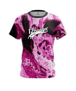 12 Bagger Marble Pink CoolWick Bowling Jersey