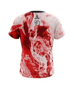 Alternative view of 12 Bagger Marble Red CoolWick Bowling Jersey