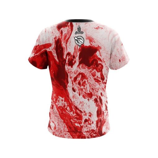 12 Bagger Marble Red CoolWick Bowling Jersey - Image 2