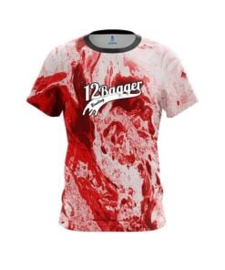 12 Bagger Marble Red CoolWick Bowling Jersey