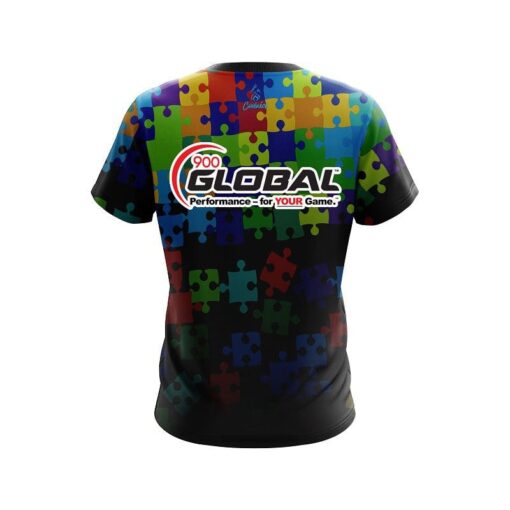 900 Global Autism Awareness Be Kind Bowling Jersey - Image 2