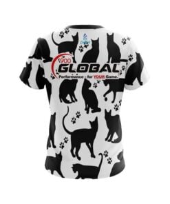 Alternative view of 900 Global Black Cat CoolWick Bowling Jersey