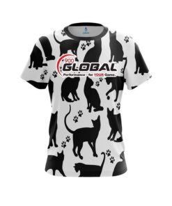 900 Global Black Cat CoolWick Bowling Jersey