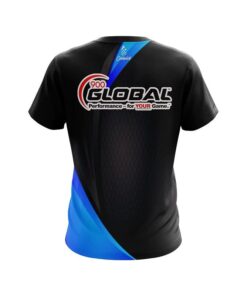 Alternative view of 900 Global Carbon Blue Swirl CoolWick Bowling Jersey