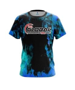 900 Global Blue Flame CoolWick Bowling Jersey