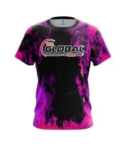900 Global Pink Flame CoolWick Bowling Jersey