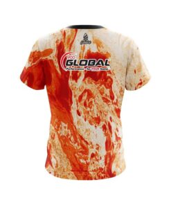 Alternative view of 900 Global Marble Orange CoolWick Bowling Jersey