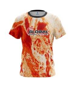 900 Global Marble Orange CoolWick Bowling Jersey