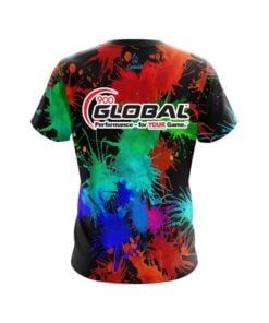 Alternative view of 900 Global Paint Splatter CoolWick Bowling Jersey
