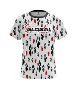 900 Global Puppy Love White CoolWick Bowling Jersey