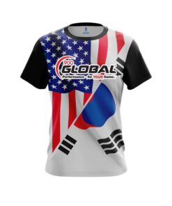 900 Global USA South Korea Flag CoolWick Bowling Jersey