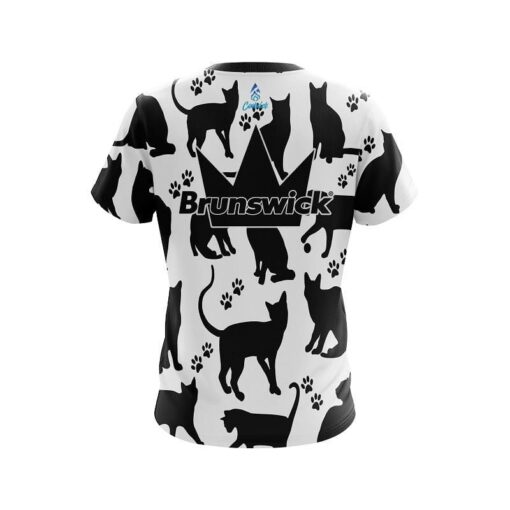 Brunswick Black Cat CoolWick Bowling Jersey - Image 2
