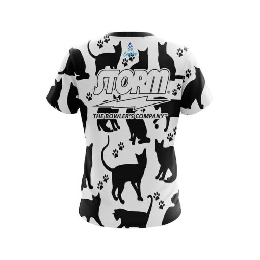 Storm Black Cat CoolWick Bowling Jersey - Image 2