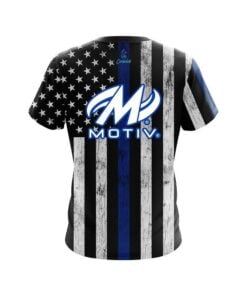 Alternative view of Motiv Blue Line CoolWick Bowling Jersey
