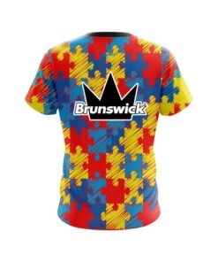 Alternative view of Brunswick Autism Awareness CoolWick Bowling Jersey