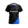 Brunswick Carbon Blue Swirl CoolWick Bowling Jersey